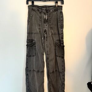 American Eagle Outfitters Gray Wide Leg Pants